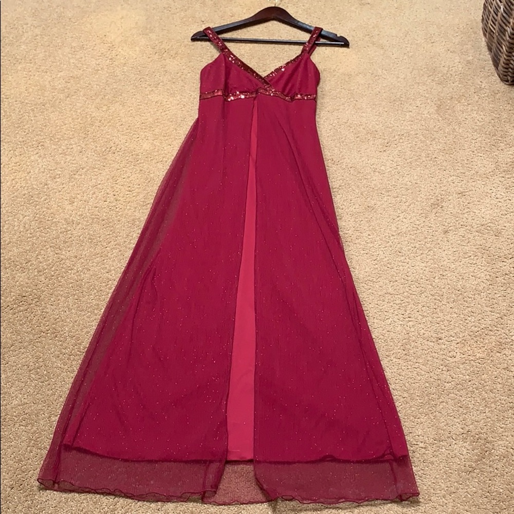 Maroon Maxi Dress